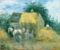El carro de heno Montfoucault 1879 Camille Pissarro